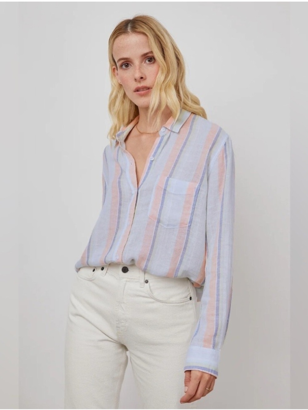 Rails Charli Shirt - Biarritz Multi Stripe | Size Small
